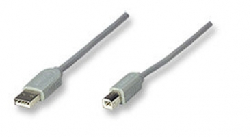 CABLE USB 1.1 MANHATTAN A-B 4.5 MTS GRIS