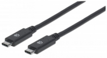 CABLE USB,MANHATTAN,355223,-C V3.1, C-C 1.0M NEGRO 10GBPS 5A